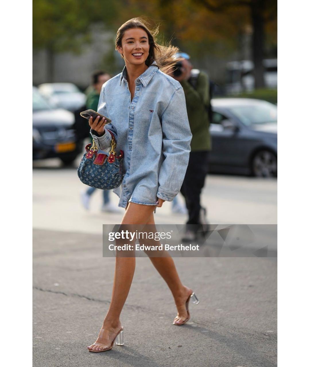 DIESEL Голубая деним рубашка, фото 3