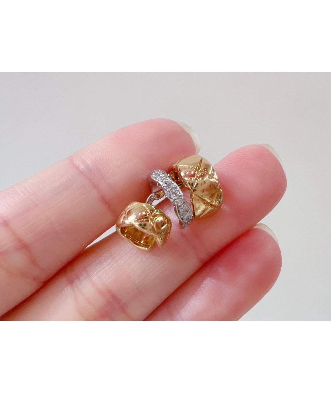 CHANEL Золотые серьги из белого золота, фото 4