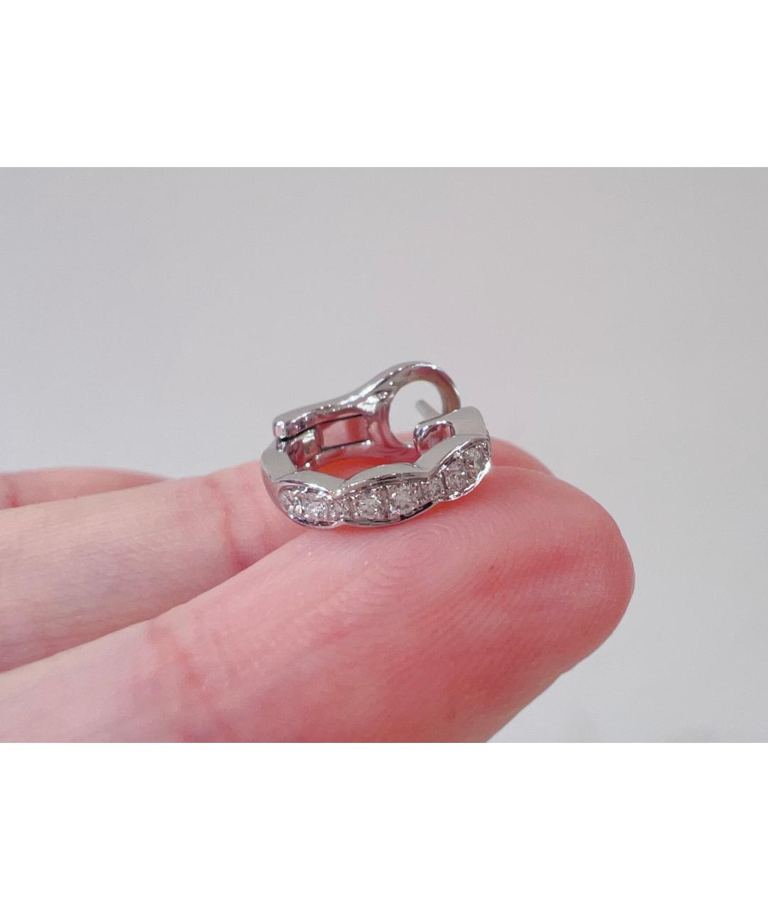 CHANEL Золотые серьги из белого золота, фото 3