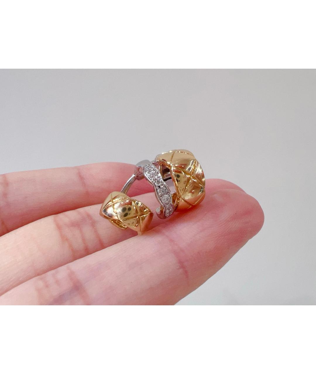 CHANEL Золотые серьги из белого золота, фото 7