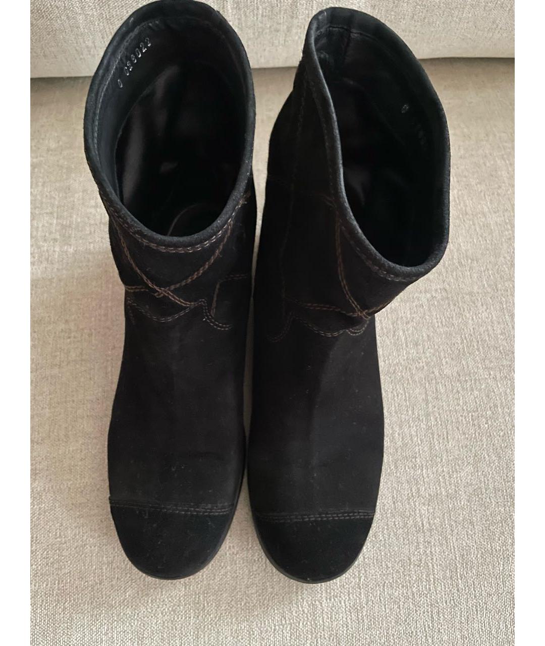 CHANEL Коричневые замшевые полусапоги, фото 3