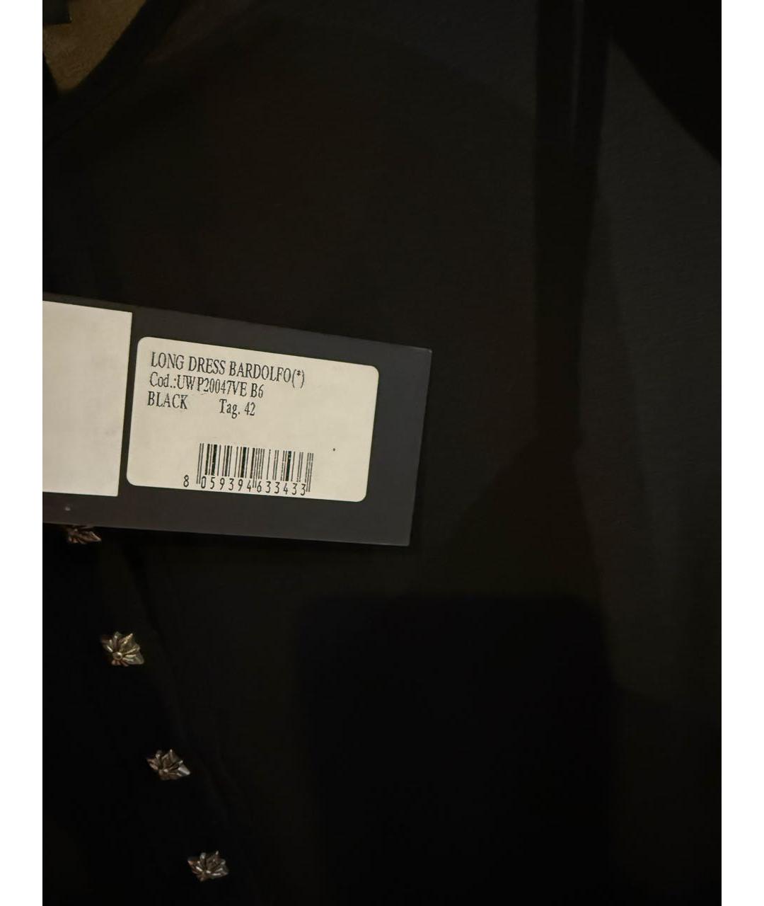 JOHN RICHMOND Черное полиэстеровое вечернее платье, фото 6