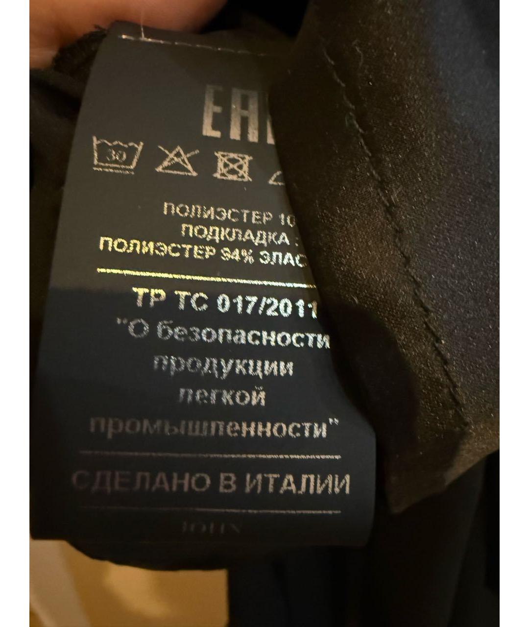 JOHN RICHMOND Черное полиэстеровое вечернее платье, фото 5