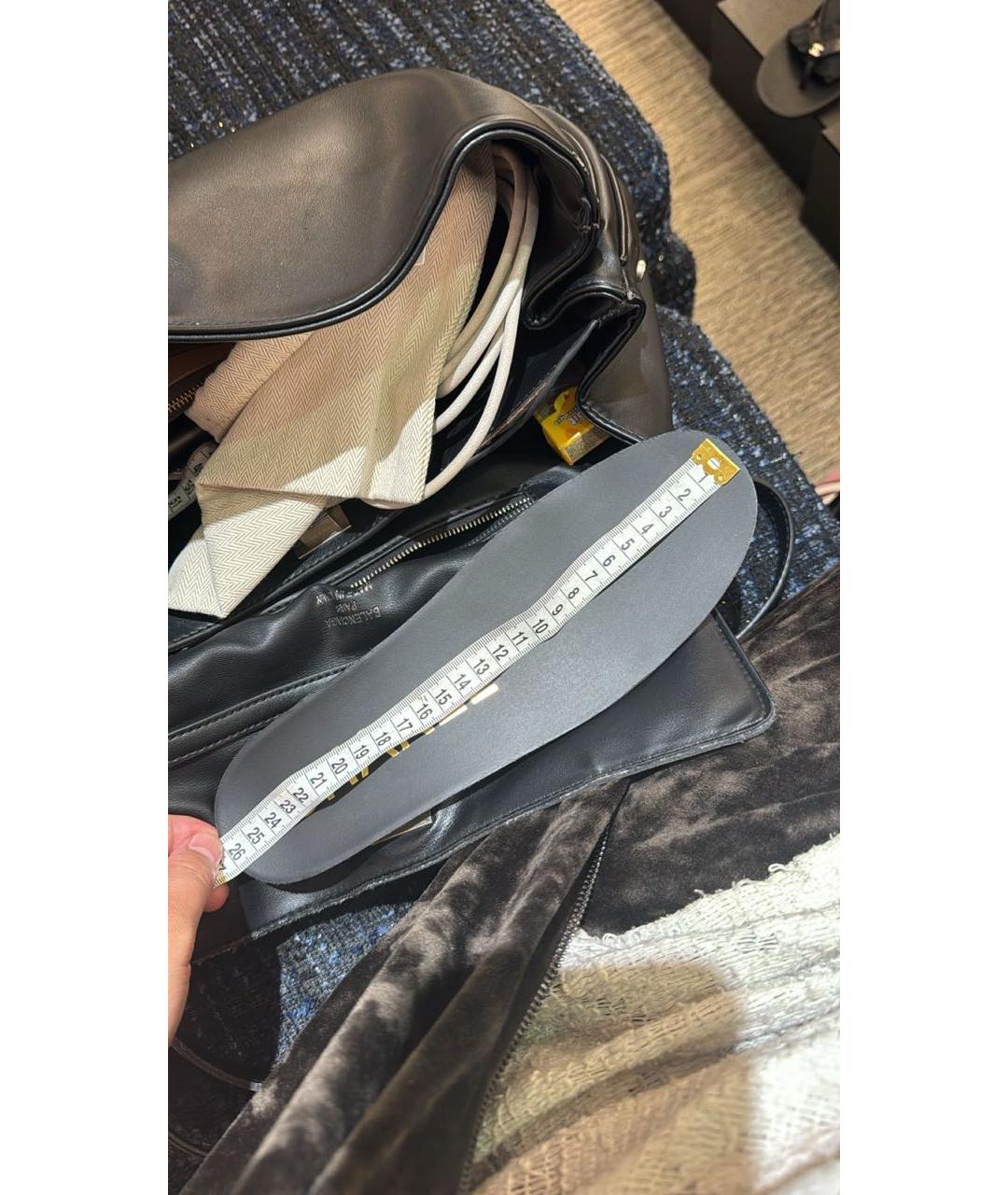 CHANEL Черные кожаные кеды, фото 3