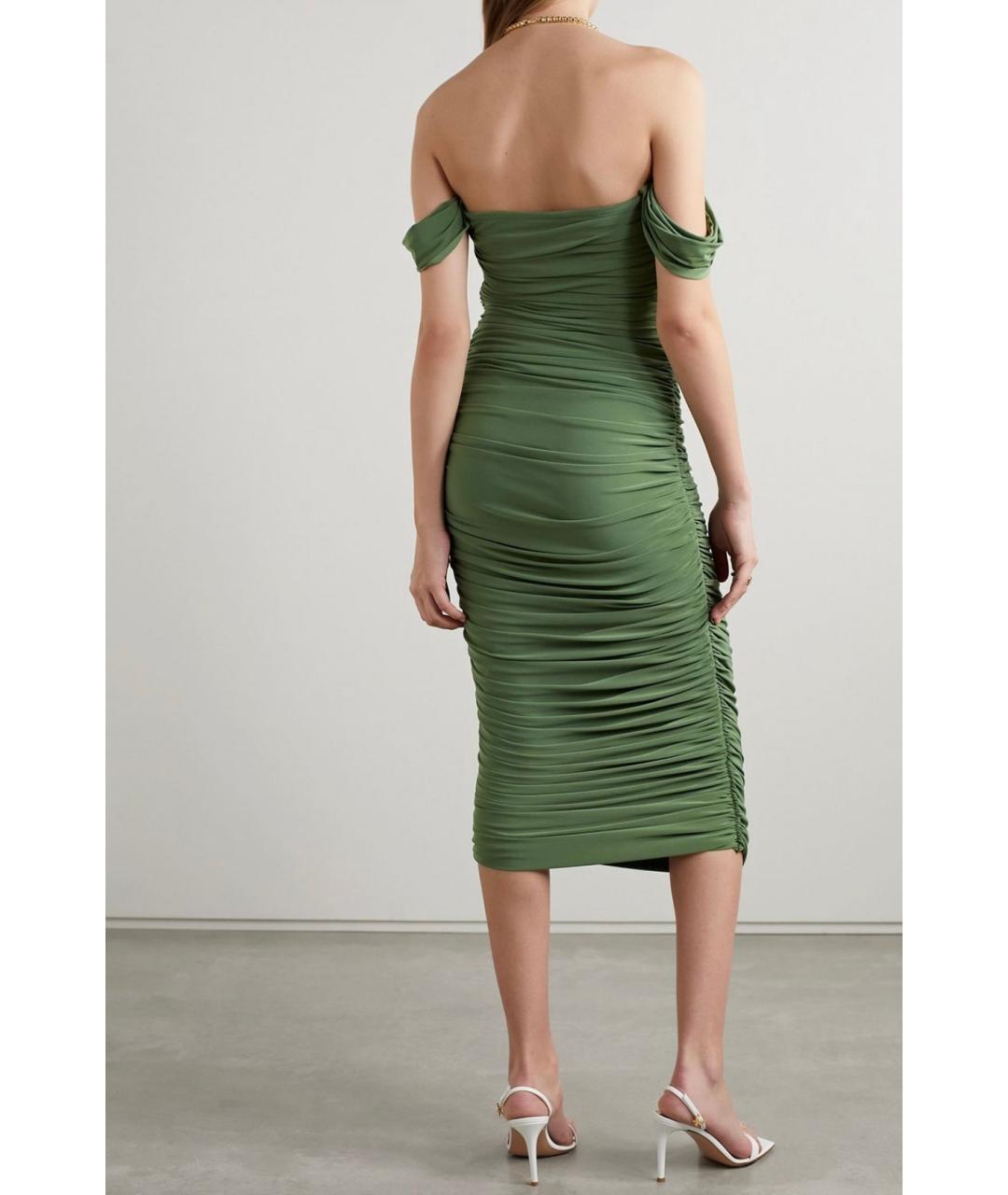 NORMA KAMALI Зеленые коктейльное платье, фото 3