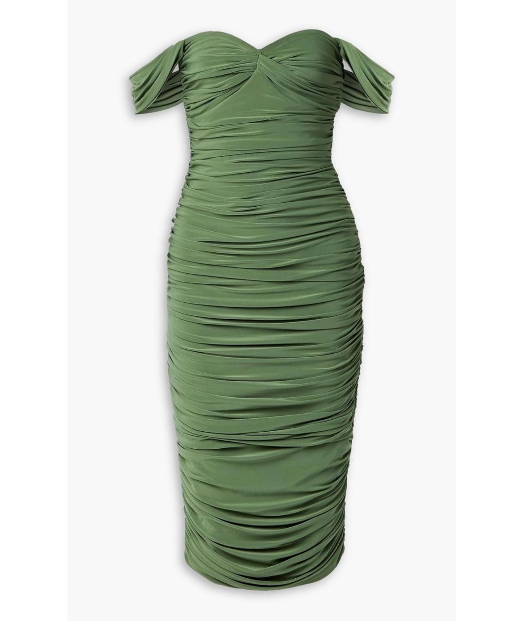 NORMA KAMALI Зеленые коктейльное платье, фото 4