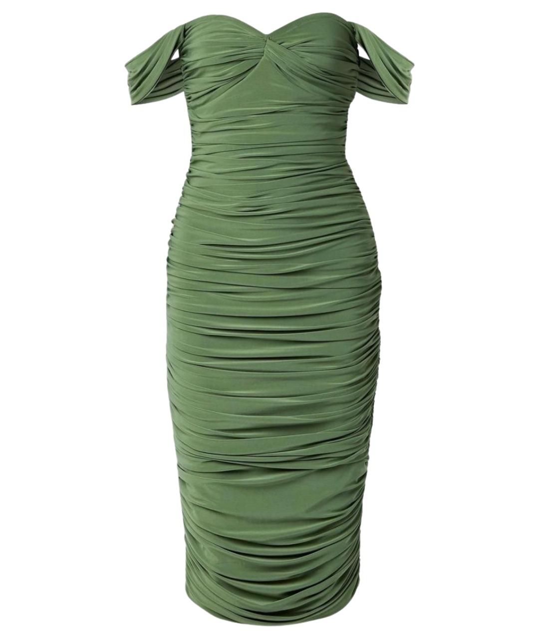 NORMA KAMALI Зеленые коктейльное платье, фото 1