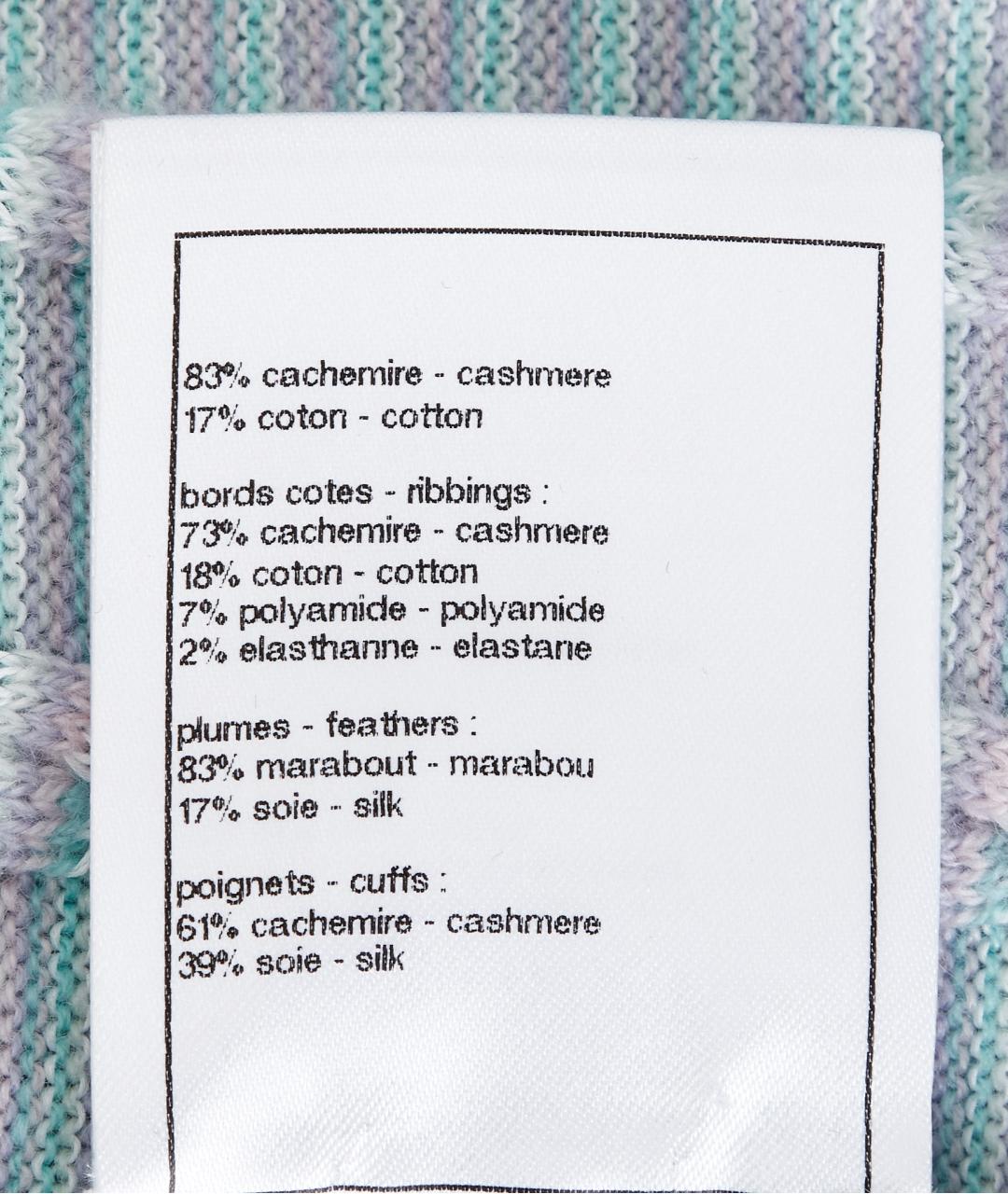 CHANEL Голубой кашемировый кардиган, фото 8