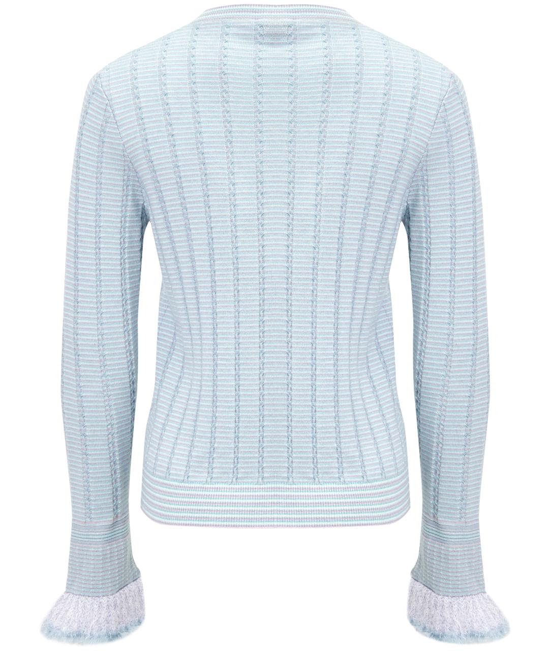 CHANEL Голубой кашемировый кардиган, фото 16