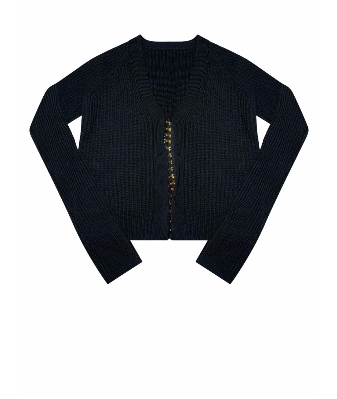 MISS BLUMARINE Черный шерстяной джемпер / свитер, фото 1