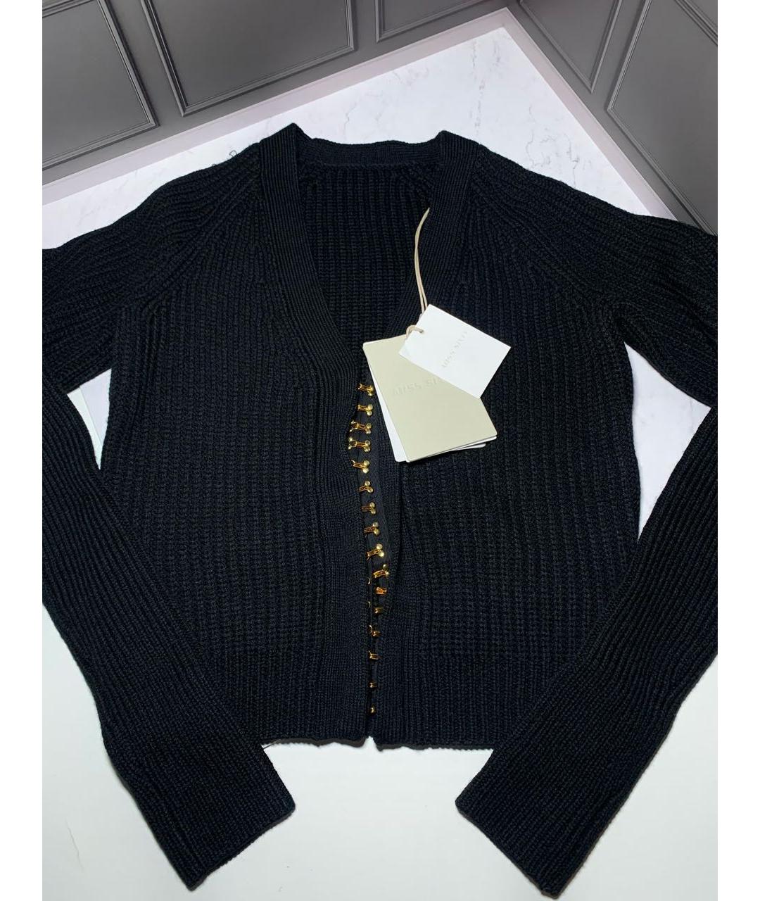 MISS BLUMARINE Черный шерстяной джемпер / свитер, фото 9