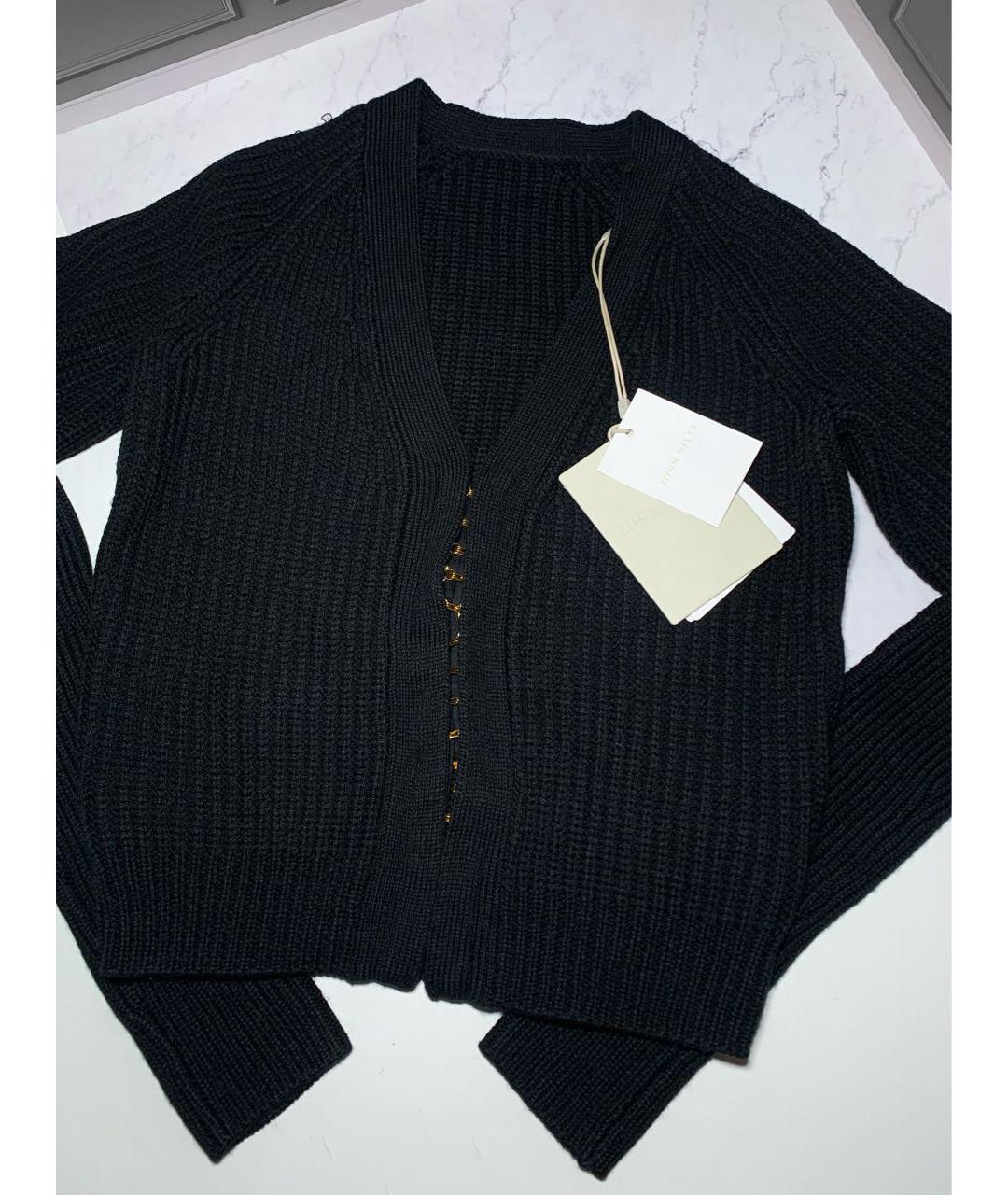 MISS BLUMARINE Черный шерстяной джемпер / свитер, фото 4