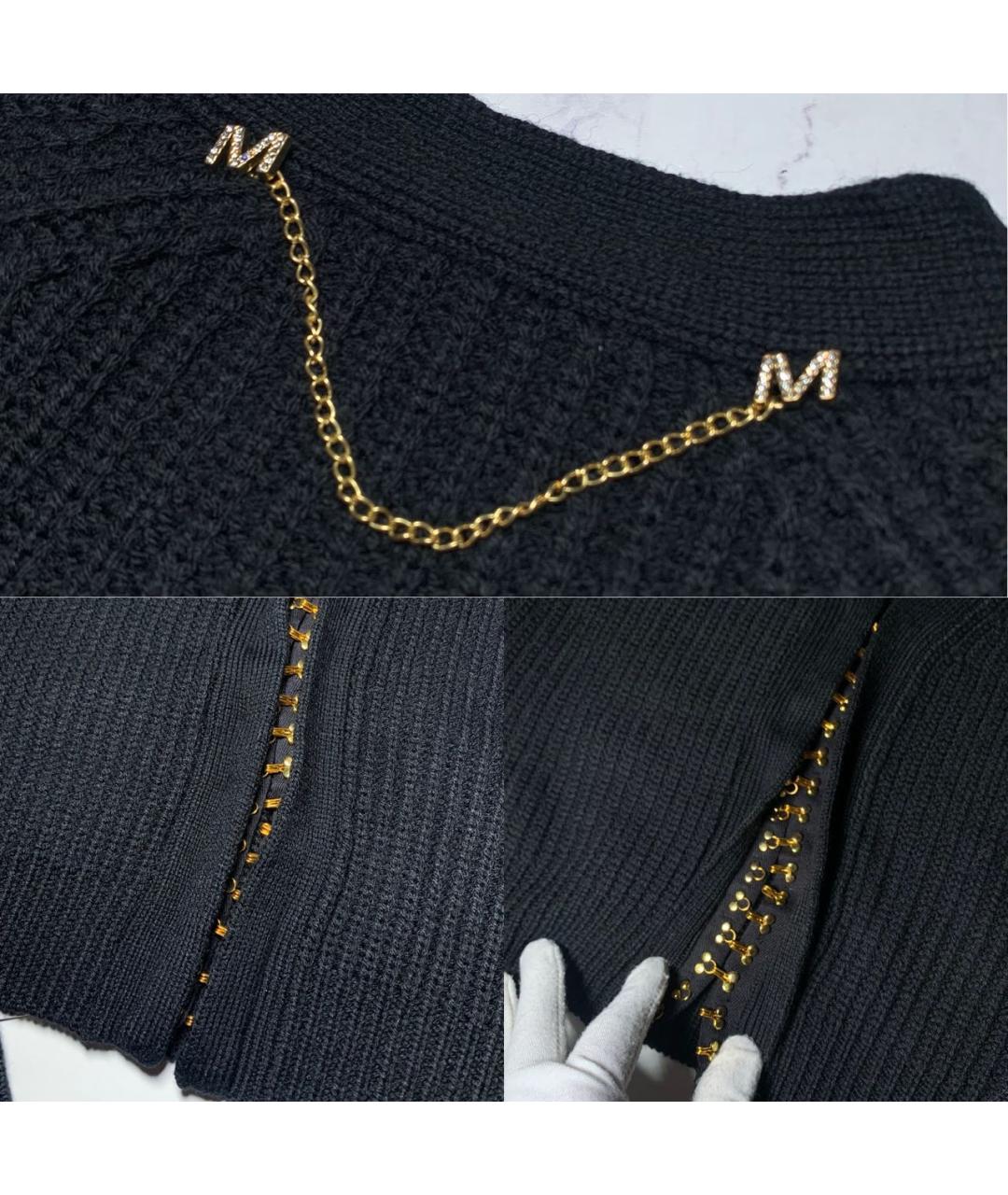 MISS BLUMARINE Черный шерстяной джемпер / свитер, фото 8