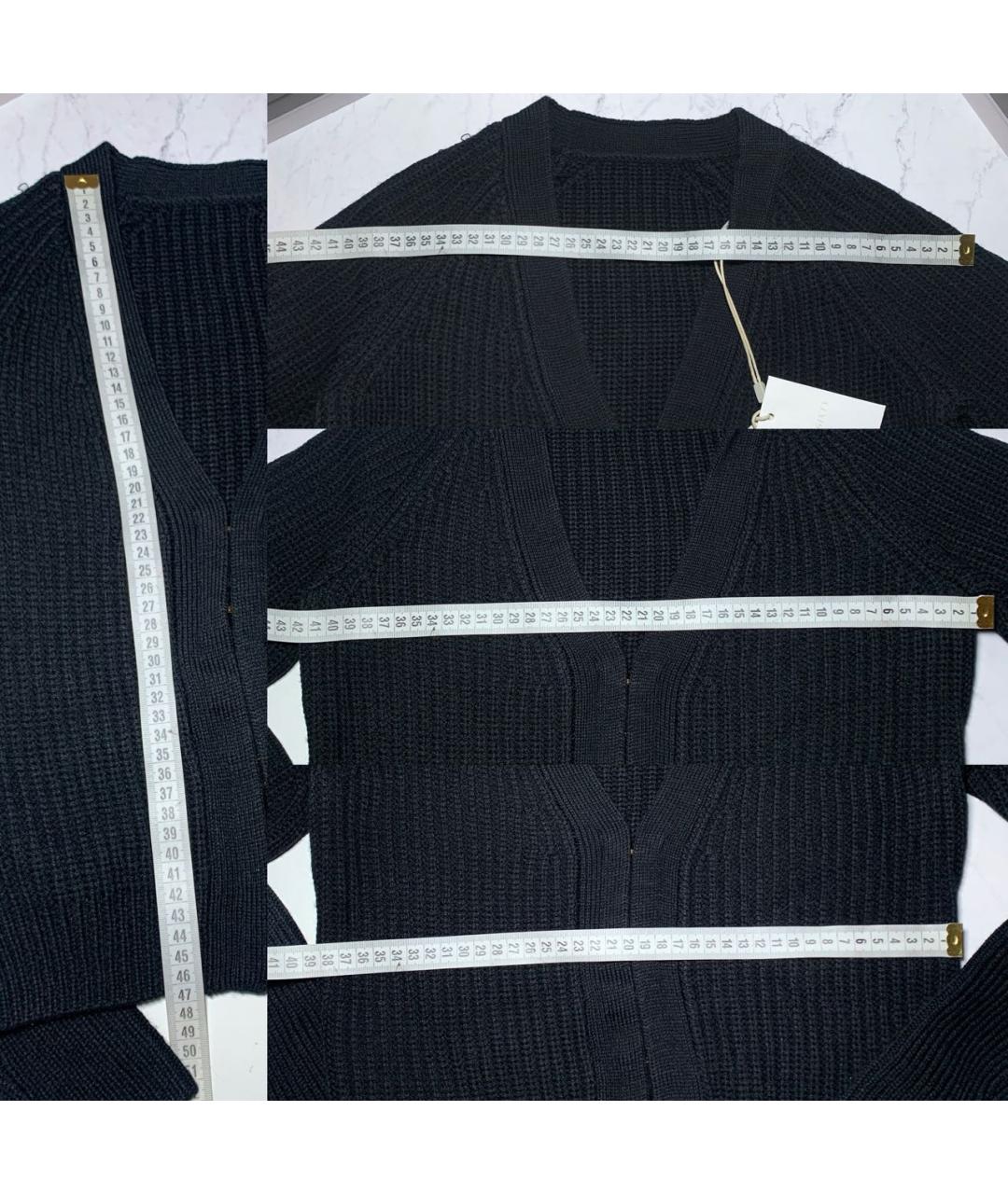 MISS BLUMARINE Черный шерстяной джемпер / свитер, фото 7
