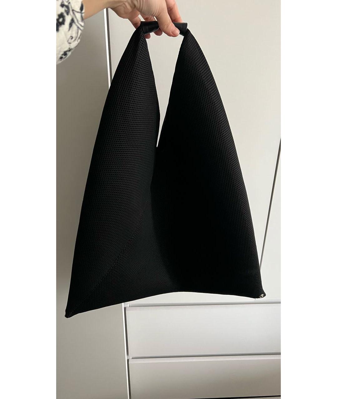 MM6 MAISON MARGIELA Черная синтетическая сумка тоут, фото 6