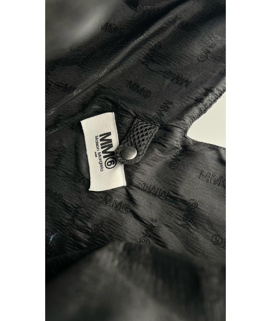 MM6 MAISON MARGIELA Черная синтетическая сумка тоут, фото 7