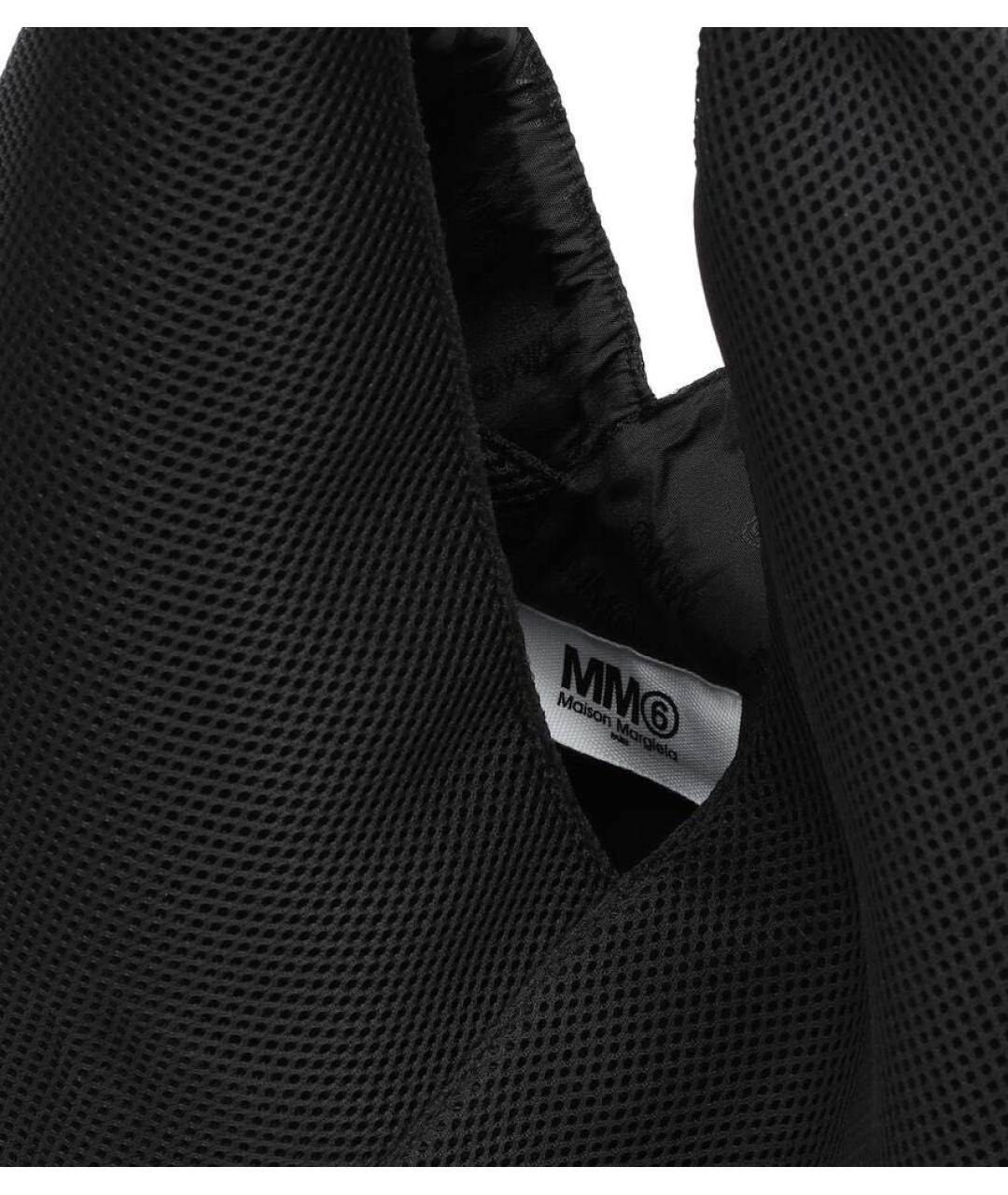 MM6 MAISON MARGIELA Черная синтетическая сумка тоут, фото 4