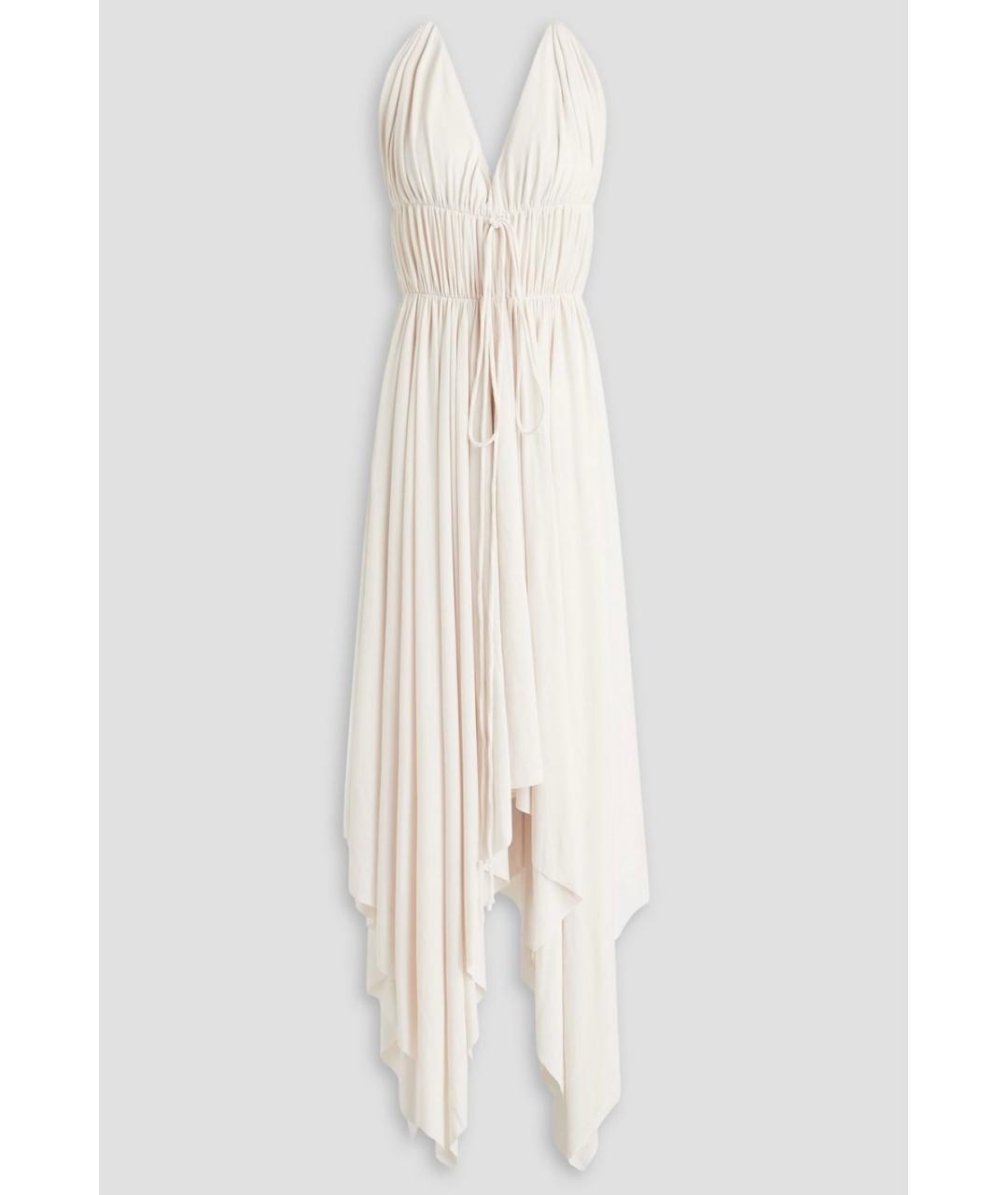 NORMA KAMALI Бежевое коктейльное платье, фото 4