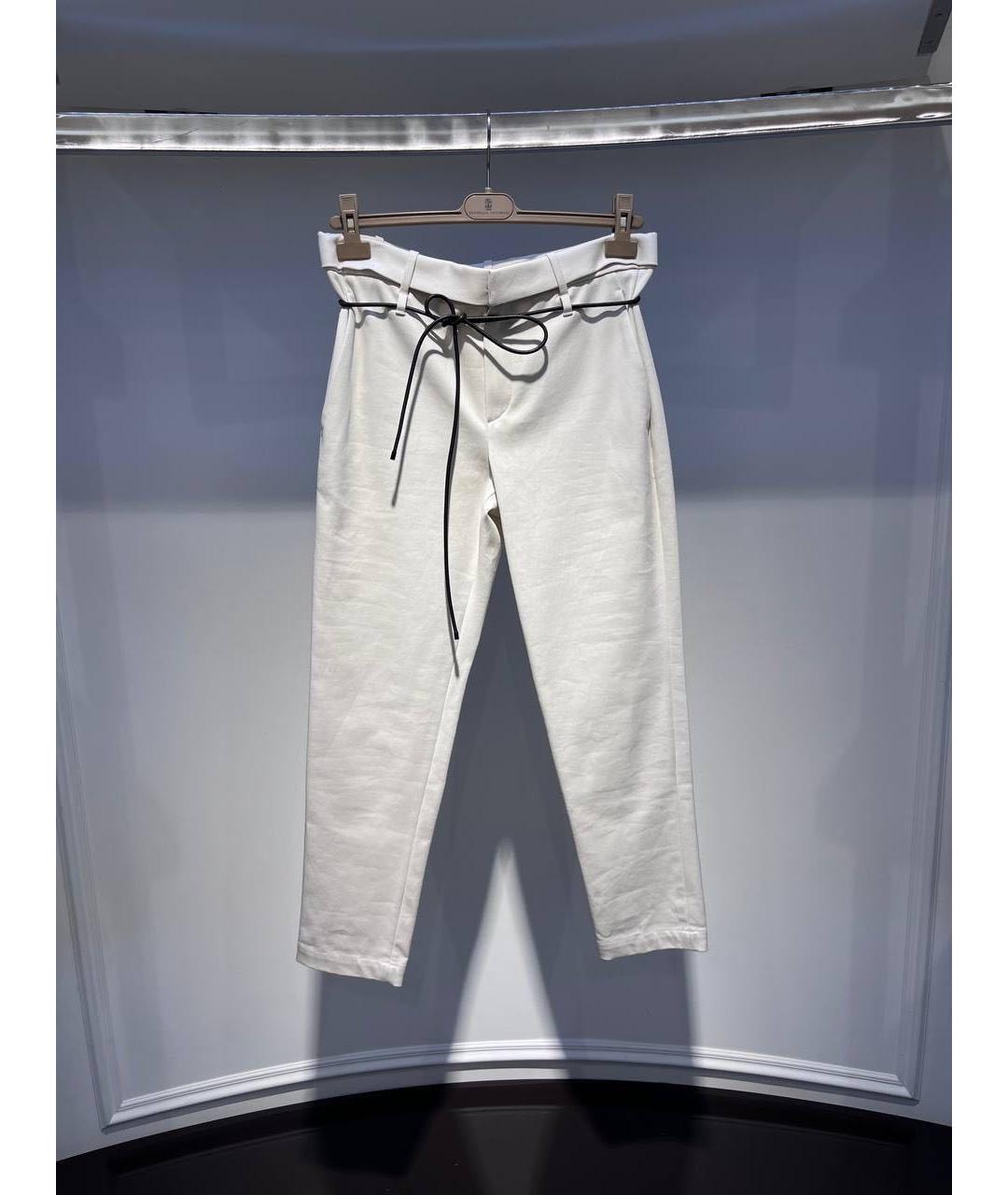 BRUNELLO CUCINELLI Бежевые брюки узкие, фото 2