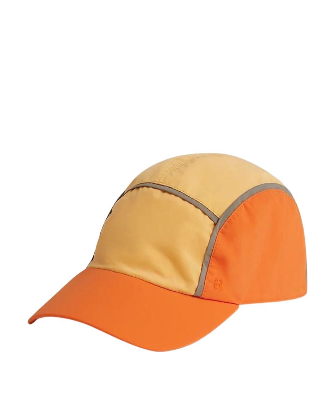 HERMES Оранжевая кепка/бейсболка, фото 1