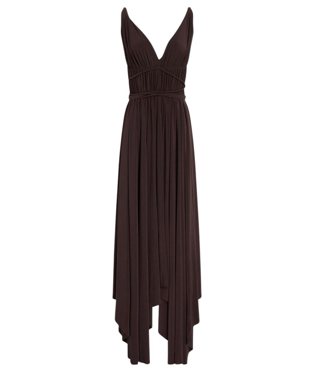 NORMA KAMALI Коричневое коктейльное платье, фото 1