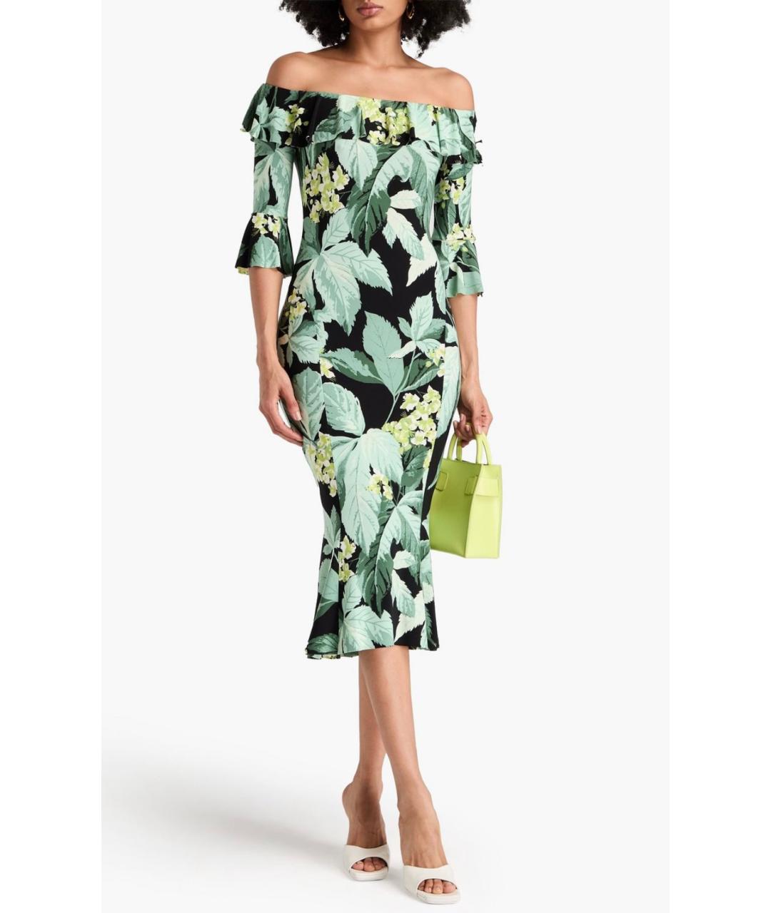 NORMA KAMALI Зеленые коктейльное платье, фото 2