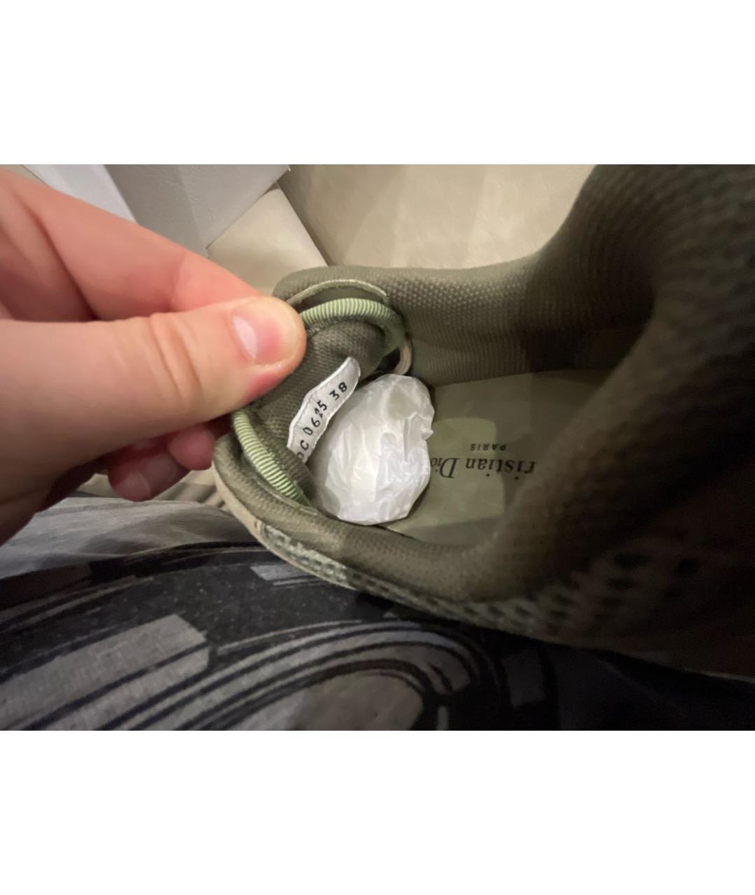 CHRISTIAN DIOR Хаки кроссовки, фото 6