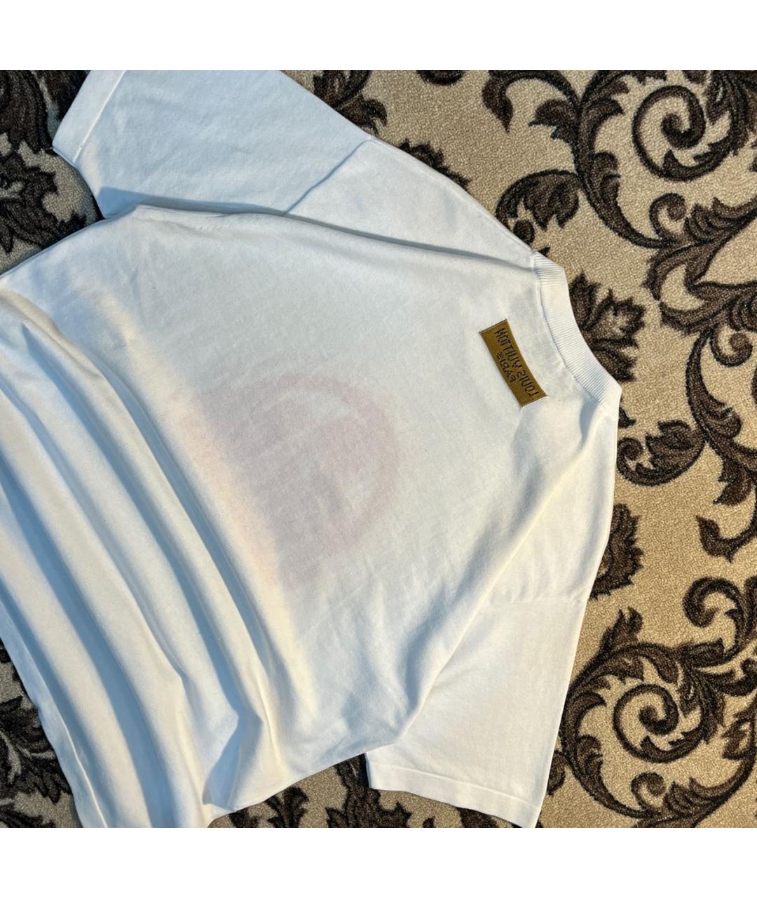 LOUIS VUITTON Белая хлопковая футболка, фото 2