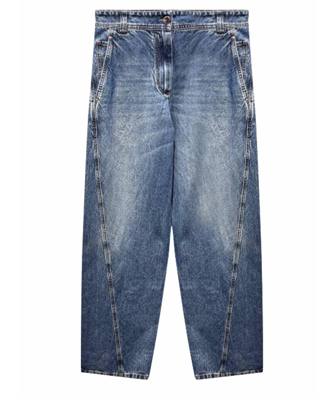 BRUNELLO CUCINELLI Синие прямые джинсы, фото 1