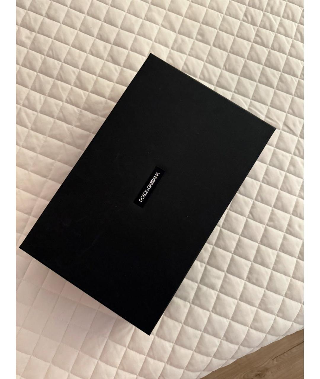 DOLCE&GABBANA Черные замшевые лоферы, фото 3