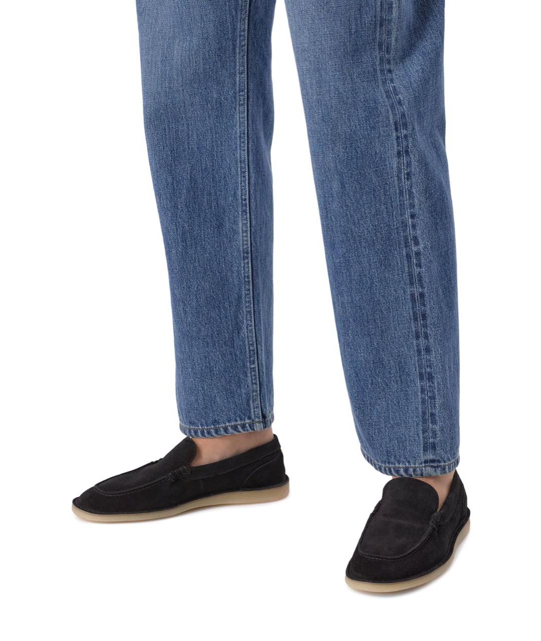 DOLCE&GABBANA Черные замшевые лоферы, фото 6