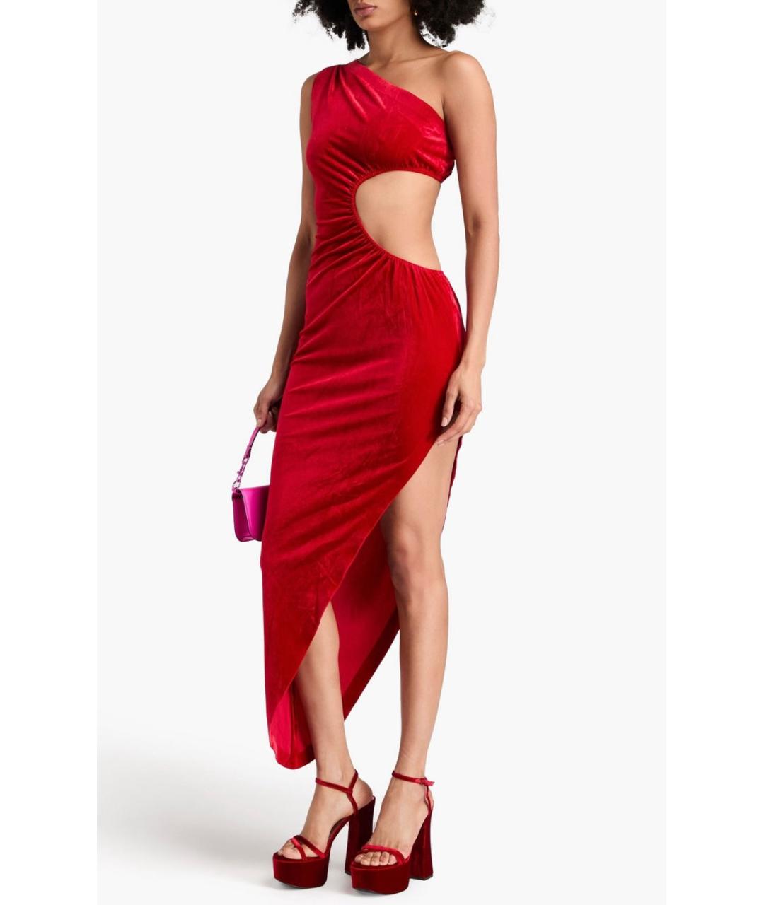 NORMA KAMALI Красное коктейльное платье, фото 2