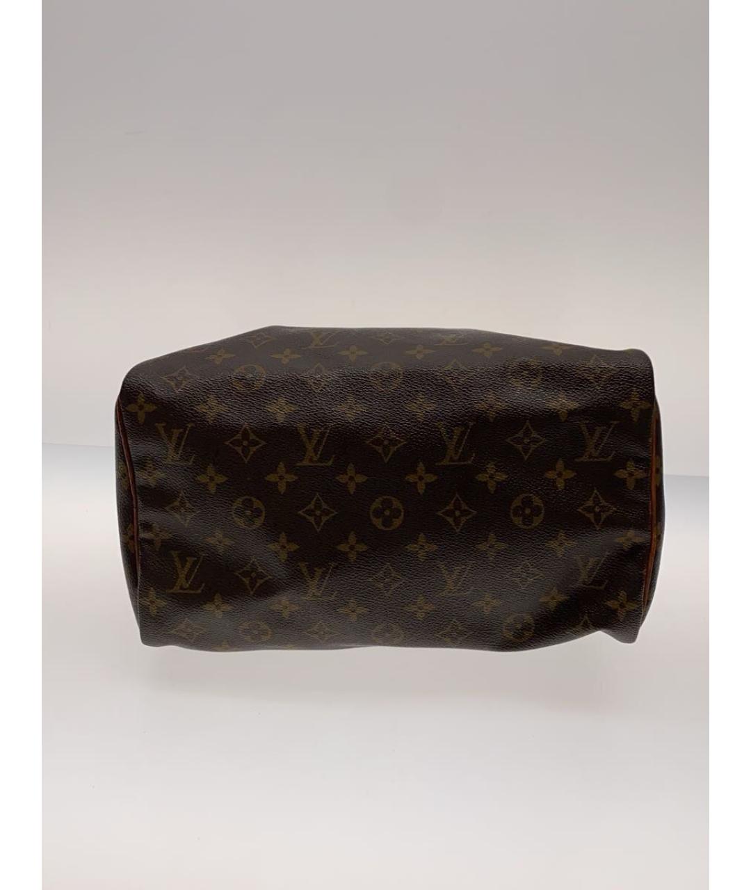 LOUIS VUITTON Коричневая сумка с короткими ручками из искусственной кожи, фото 4