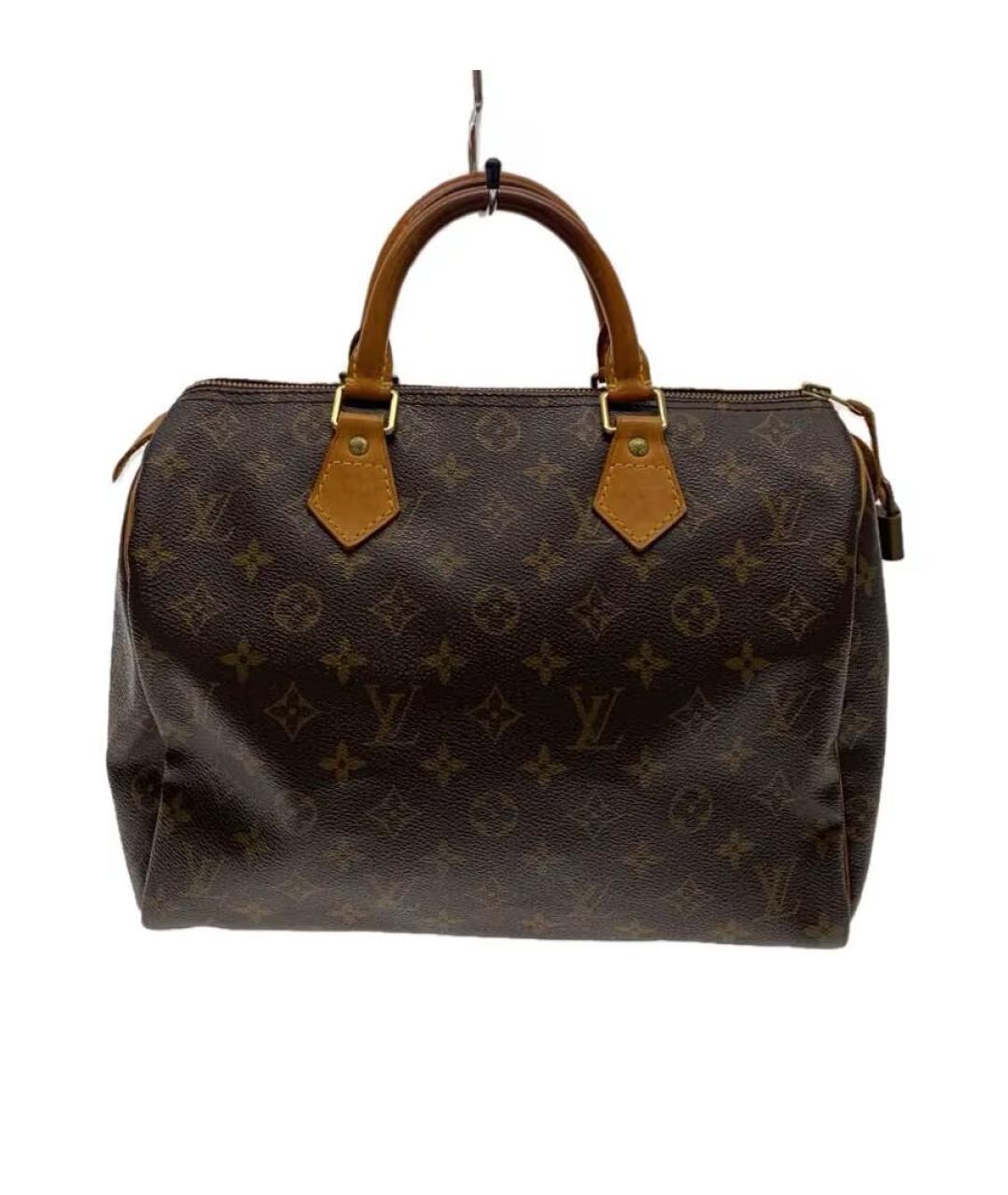 LOUIS VUITTON Коричневая сумка с короткими ручками из искусственной кожи, фото 8