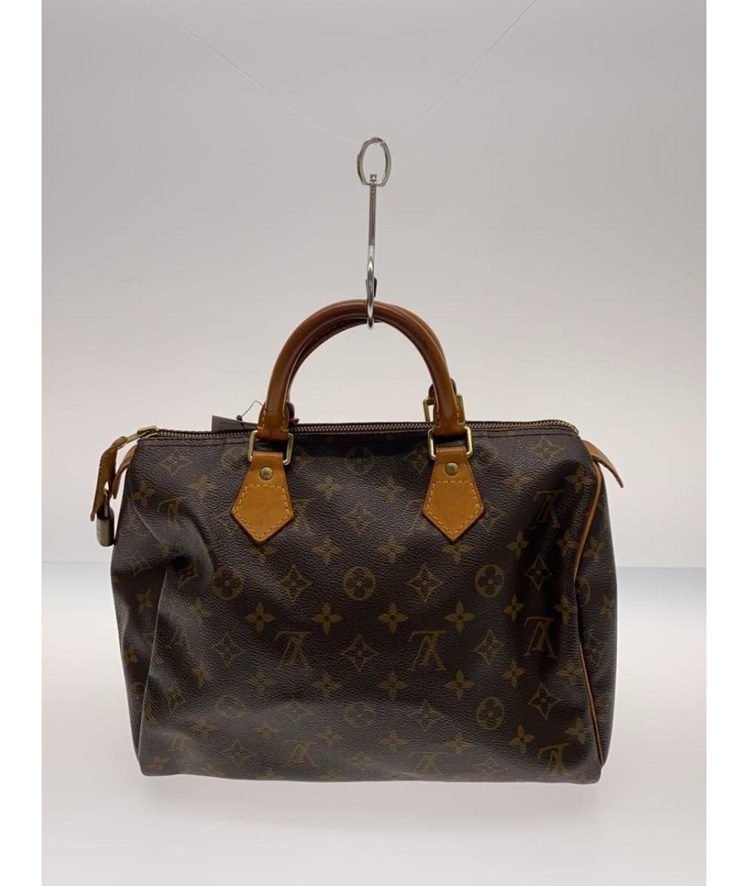 LOUIS VUITTON Коричневая сумка с короткими ручками из искусственной кожи, фото 2