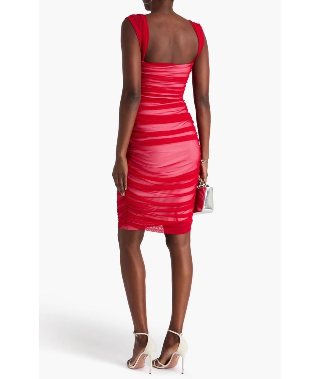 NORMA KAMALI Красное коктейльное платье, фото 3