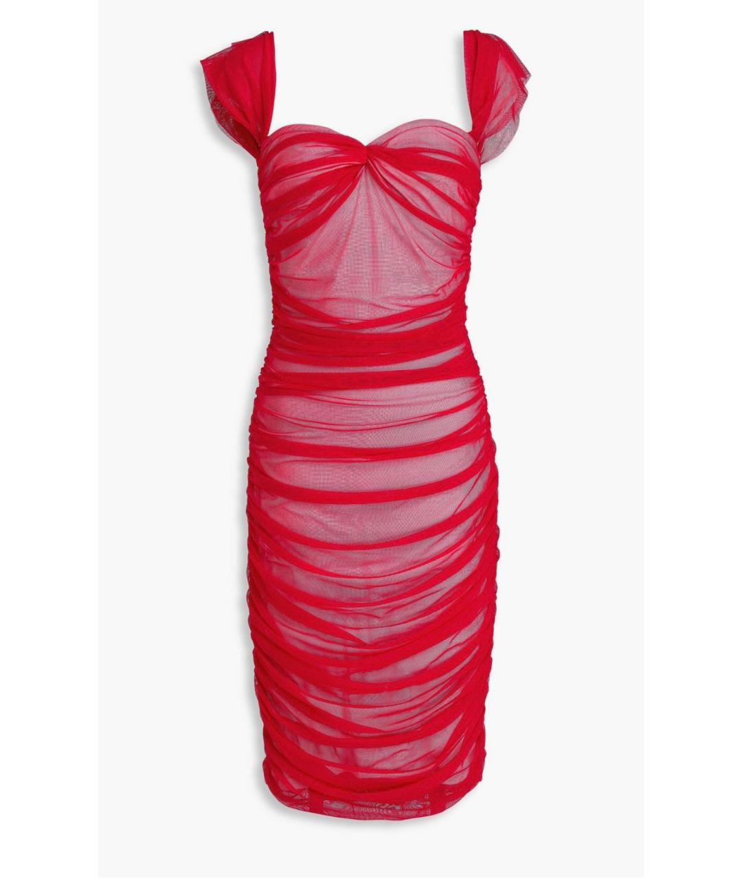 NORMA KAMALI Красное коктейльное платье, фото 4