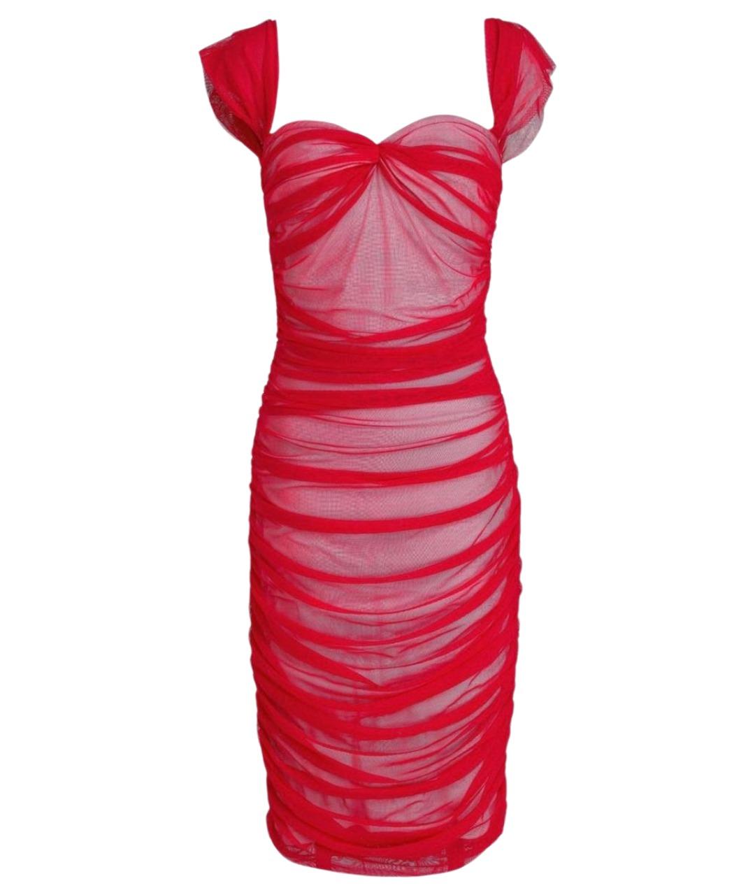NORMA KAMALI Красное коктейльное платье, фото 1