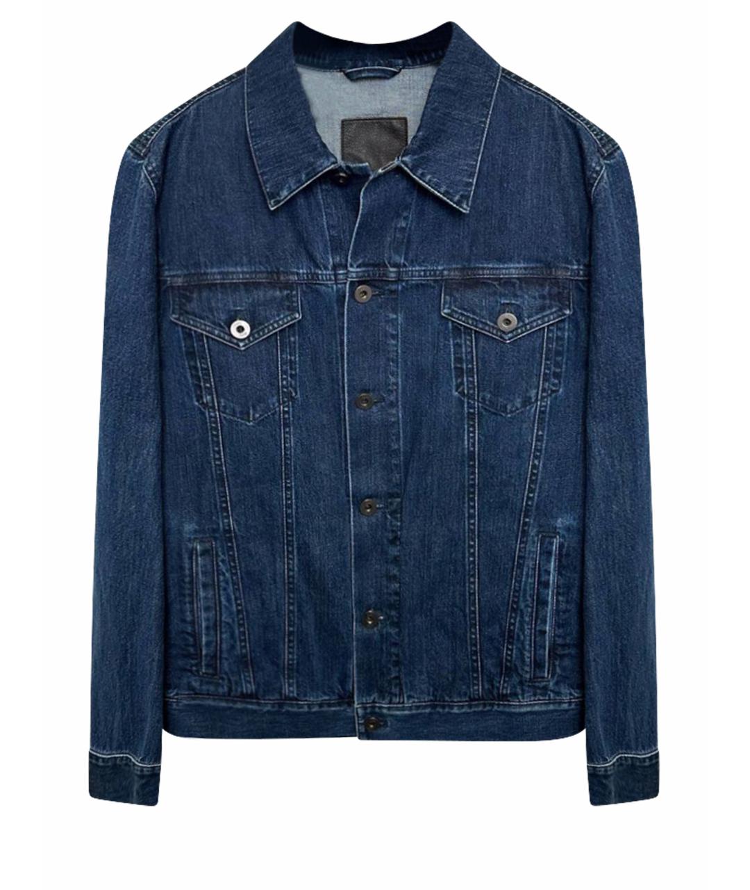 BRIONI Темно-синяя деним куртка, фото 1