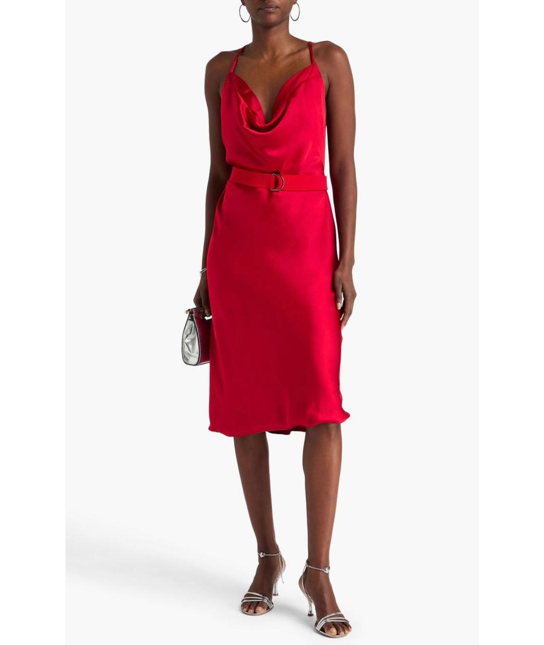 NORMA KAMALI Красное коктейльное платье, фото 2