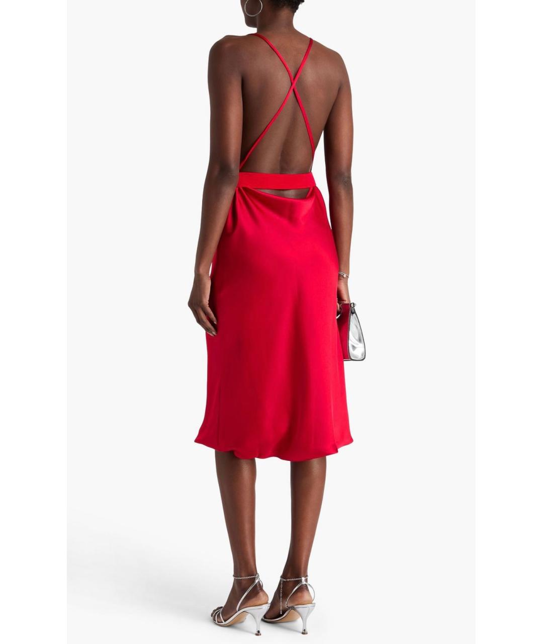 NORMA KAMALI Красное коктейльное платье, фото 3
