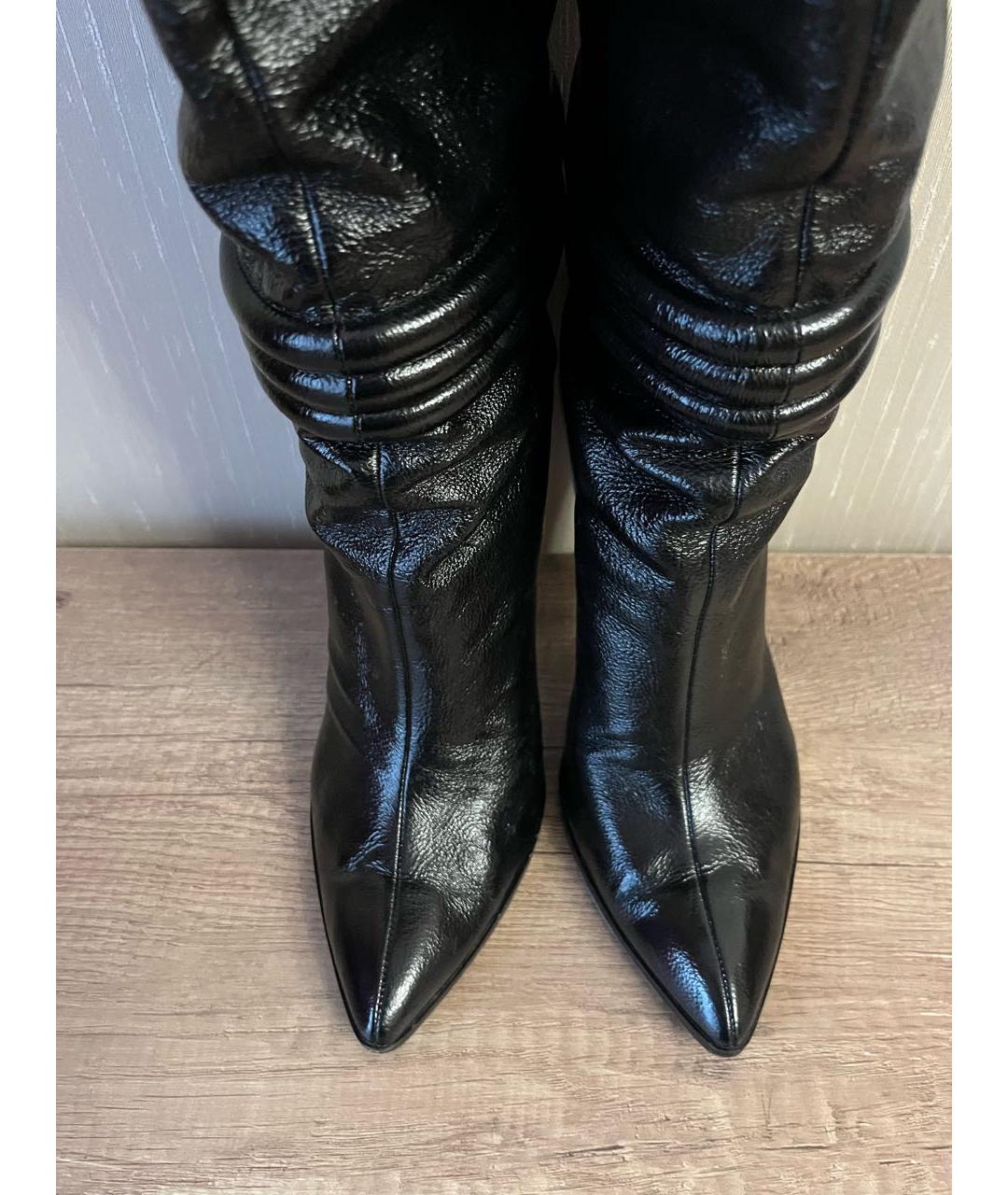 EMILIO PUCCI Черные кожаные сапоги, фото 3