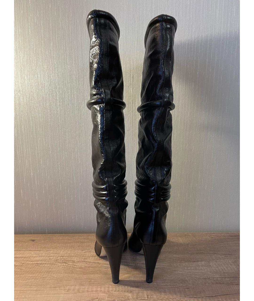 EMILIO PUCCI Черные кожаные сапоги, фото 4