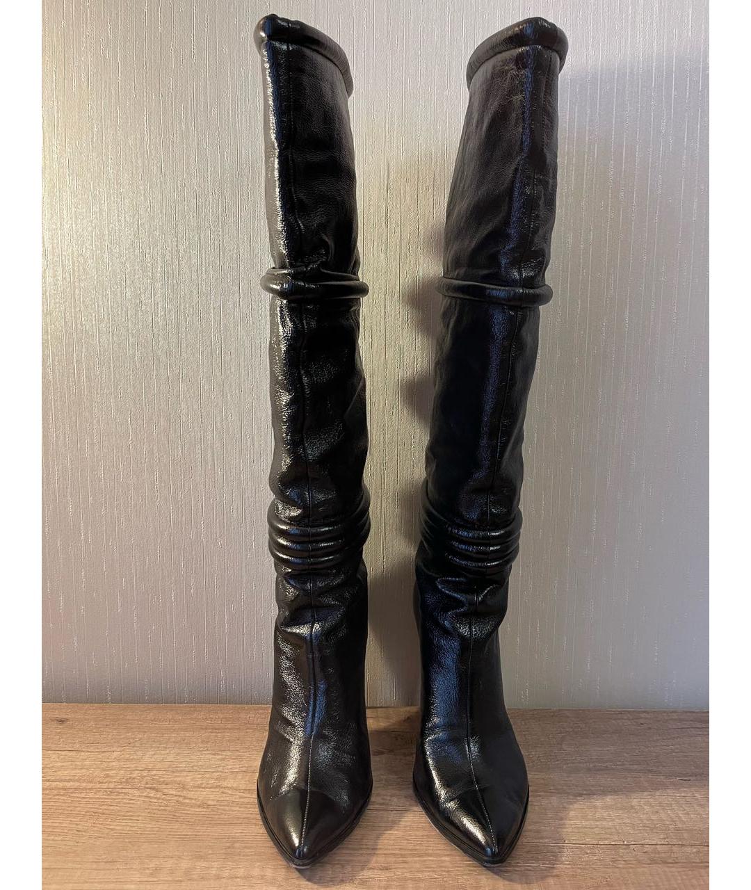 EMILIO PUCCI Черные кожаные сапоги, фото 2