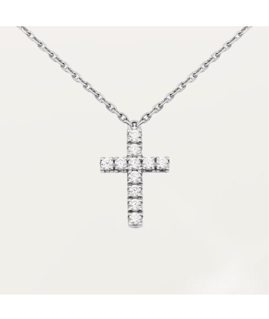 CARTIER Серебряное колье из белого золота, фото 5