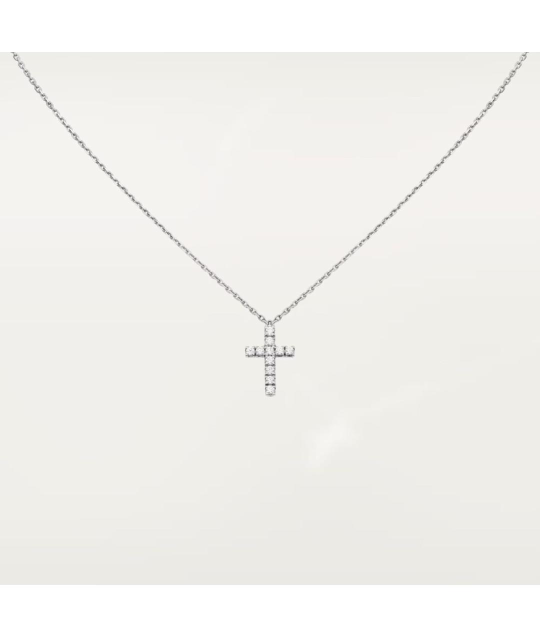 CARTIER Серебряное колье из белого золота, фото 2