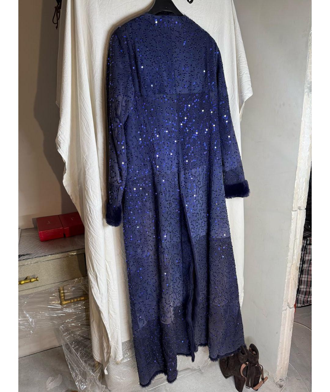 DOLCE&GABBANA Фиолетовое замшевое пальто, фото 3