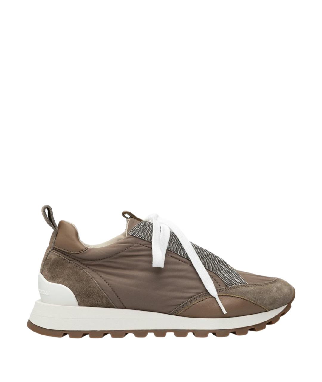 BRUNELLO CUCINELLI Бежевые кроссовки, фото 1