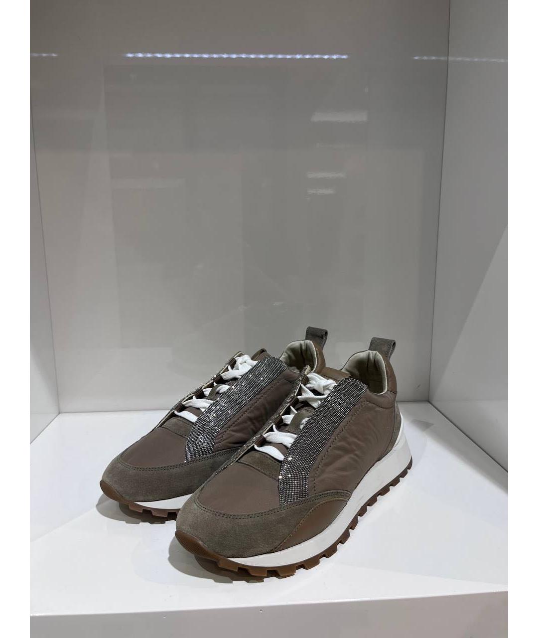 BRUNELLO CUCINELLI Бежевые кроссовки, фото 2