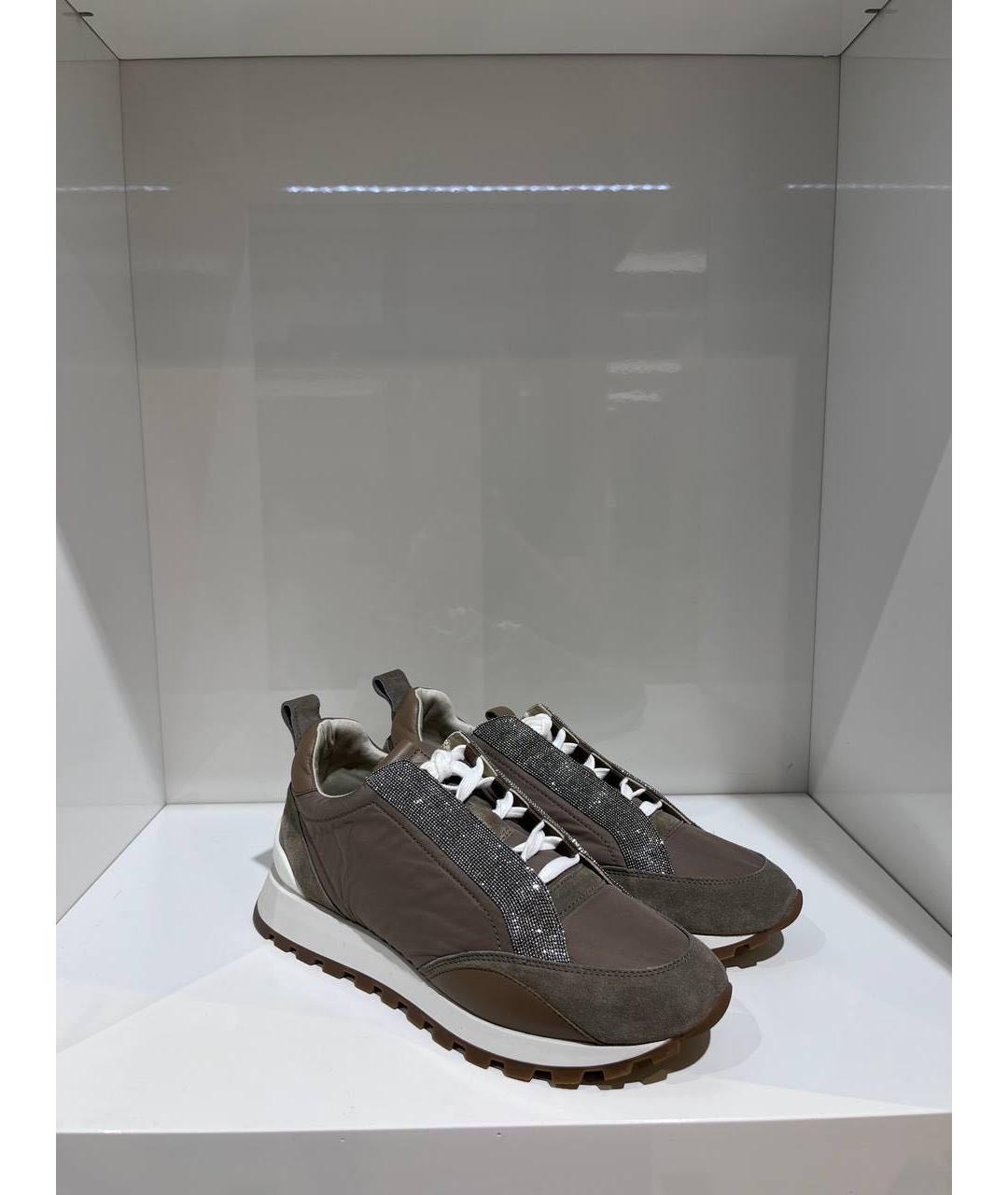 BRUNELLO CUCINELLI Бежевые кроссовки, фото 3